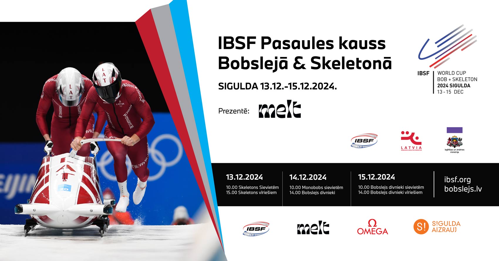 Pasaules kausa izcīņas Siguldas posms jau šajā nedēļas nogalē